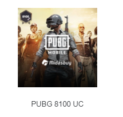 PUBG 8100 UC