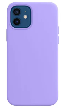כיסוי סילקון עבור אייפון 12 פרו מקס בצבע סגול לילך