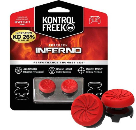 מתאם ארגונומי KontrolFreek FPS Freek Inferno Performance Thumbsticks for Switch Pro Controller