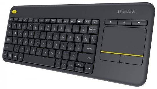 מקלדת אלחוטית Logitech Touch K400 Plus Retail בצבע שחור