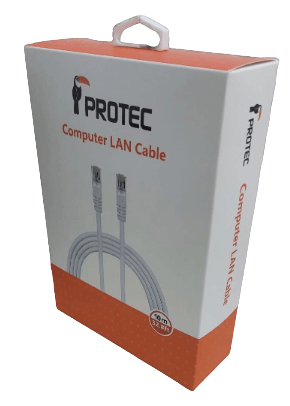 כבל רשת 10 מטר CAT6E מק"ט DM240 מבית PROTEC.