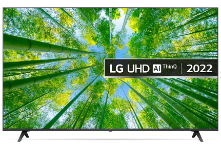 מסך טלוויזיה LG UHD בגודל 55 אינץ' חכמה ברזולוציית 4K דגם: 55UQ80006LD