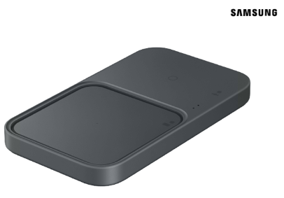 משטח טעינה אלחוטי כפול Samsung Super Fast Wireless Charger Duo 15W  צבע אפור כהה