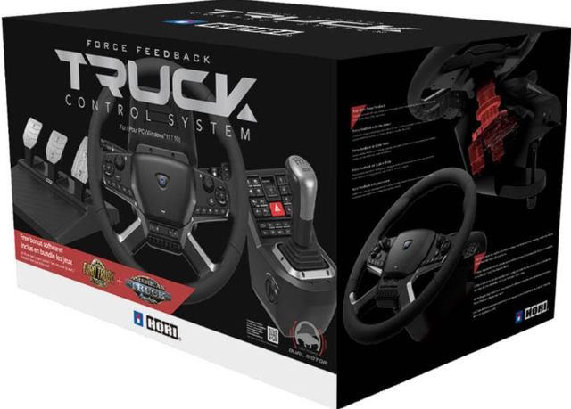 הגה HORI Force Feedback Truck Control System for Windows 11/10
