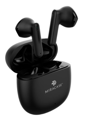אוזניות אלחוטיות דגם MTWS140 מבית MIRACASE בצבע שחור