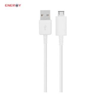 כבל סנכרון וטעינה ENERGY MICRO USB כ 1.2 מטר אלומניום