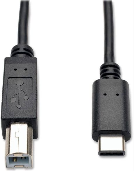 כבל מתאם למדפסת PROTEC USB Type-C Connector to USB 2.0 B Male Data Cable 1M