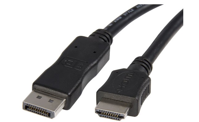 כבל מחיבור DisplayPort לחיבור HDMI באורך 1.8 מטרים Gold Touch