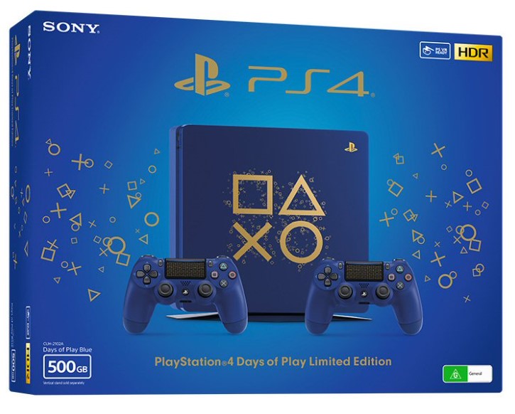 קונסולה Sony PlayStation 4 Days Of Play Limited Edition 500GB - אחריות היבואן הרשמי