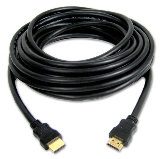 כבל שחור HDMI TO HDMI מוזהב באורך 5 מטר איכותי