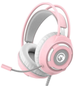 אוזניות גיימינג MARVO PINK HG8936 מארבו ורוד