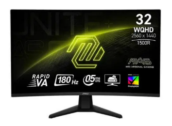 מסך מחשב קעור MSI MAG 32CQ6F 32 inch WQHD 2560x1440 180Hz 0.5ms VA