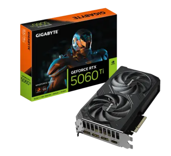 כרטיס מסך Gigabyte RTX 5060 Ti WindForce 2 OC 8GB
