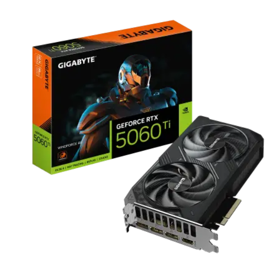 כרטיס מסך Gigabyte RTX 5060 Ti WindForce 2 8GB