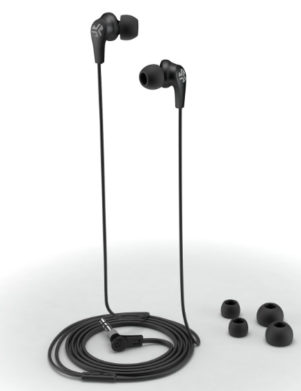 אוזניות חוטיות באיכות סאונד גבוהה JBuds  Black Pearl צליל מעולה, נוחות ועמידות