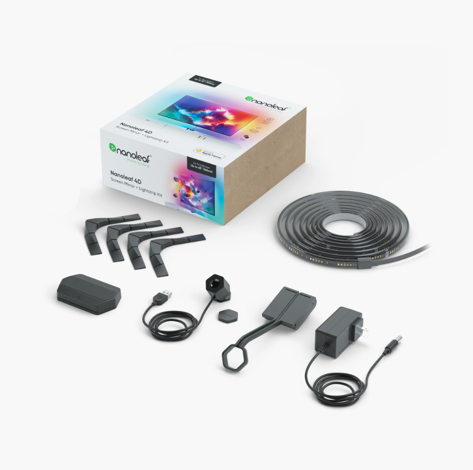 ערכת Nanoleaf 4D Screen Mirror + Lightstrip (לטלוויזיות וצגים עד 65 אינץ')