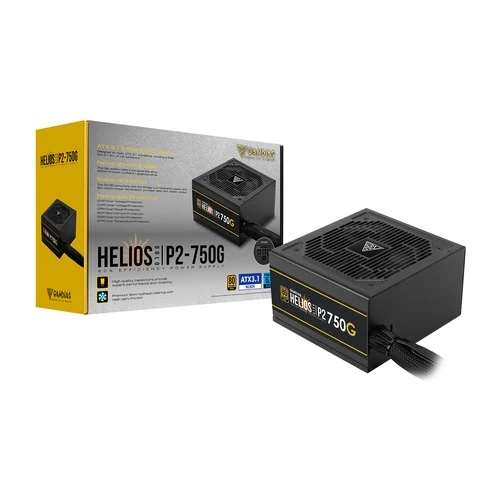 ספק כוח GAMDIAS HELIOS P2-750G - 750W GOLD FIXED