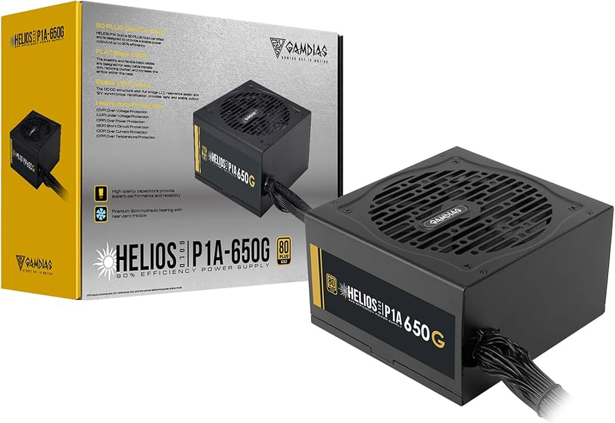 ספק כוח GAMDIAS HELIOS P1A-850G - 850W GOLD