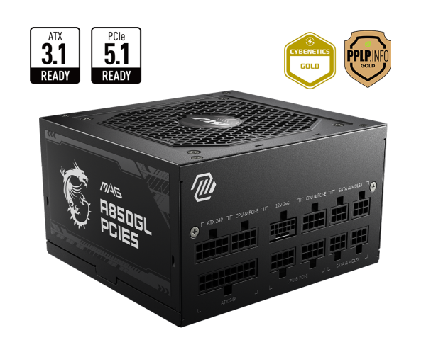 ספק כוח MSI MAG A850GL PCIE5