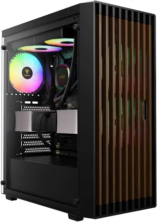 מארז מחשב GAMDIAS AURA GC4 ELITE ARGB עץ אגוז