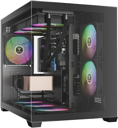 מארז מחשב GAMDIAS AURA GC10M ARGB שחור/לבן