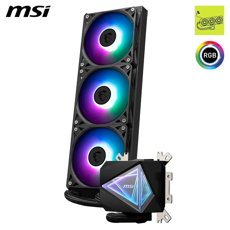 קירור נוזלי - MSI MAG CORELIQUID I360 שחור/לבן
