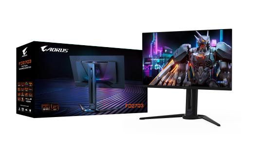 מסך GIGABYTE AORUS FO27Q3 27 2K QD-OLED 0.03ms 360Hz HDR USB KVM