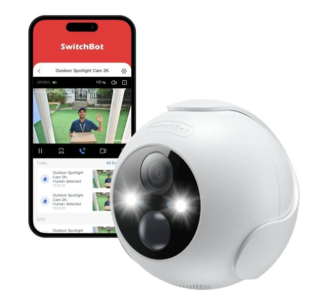 מצלמת אבטחה SwitchBot Outdoor Security Camera 2K