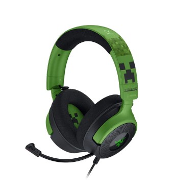 אוזניות גיימינג Razer Kraken V4 X Minecraft Edition