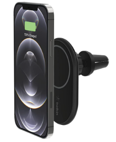 מטען אלחוטי מגנטי לרכב 10W כולל שקע מצת Belkin MagSafe