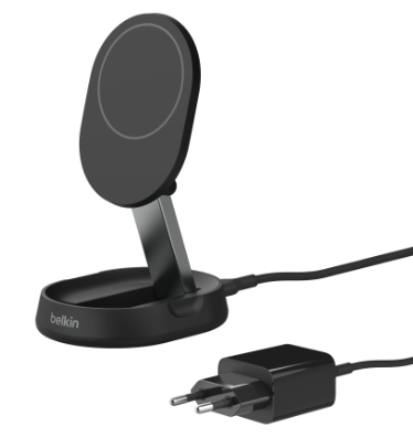 עמדת טעינה מגנטית אלחוטית Belkin BoostCharge Pro בתקן Qi2 15W