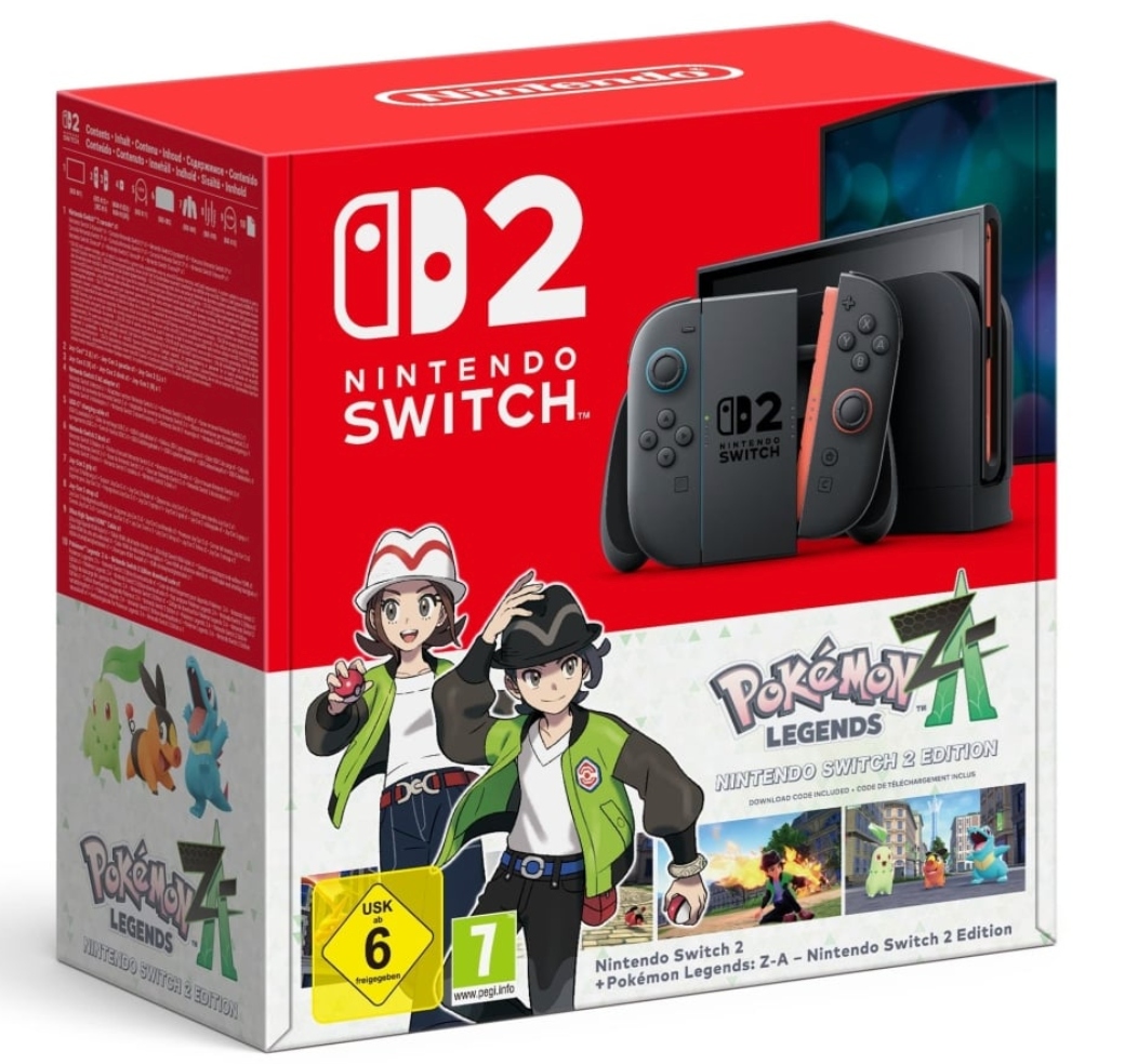 קונסולת Nintendo Switch 2 + Pokémon Legends: Z-A עם אחריות יבואן רשמי