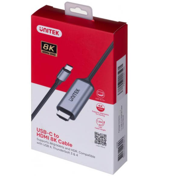 כבל USB-C to HDMI 4K Cable 1.8M V1423A