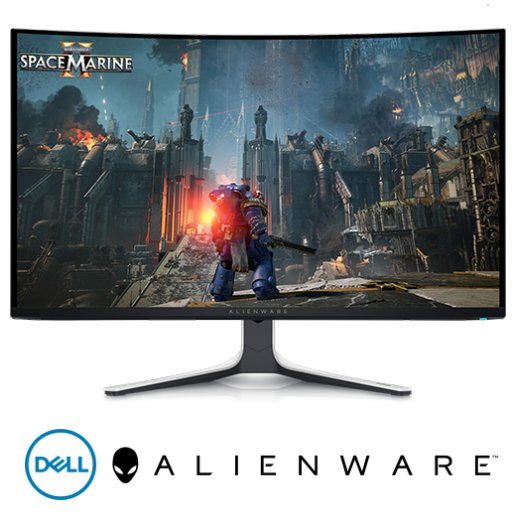 מסך גיימינג קעור Alienware 32 4K QD-OLED Gaming Monitor - AW3225QF