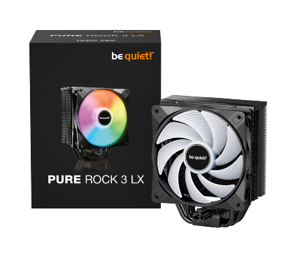 קירור אוויר - Be Quiet Pure Rock 3 Pro Black LX ARGB BK040