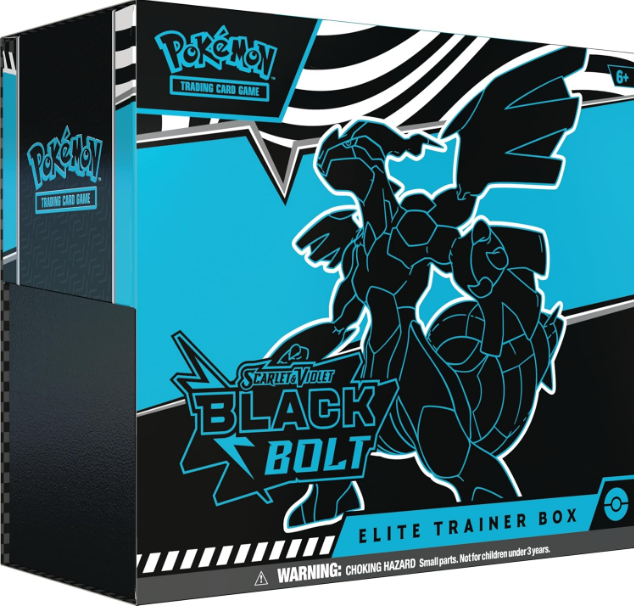 סט קלפי פוקימון Scarlet and Violet BLACK BOLT Elite Trainer Box