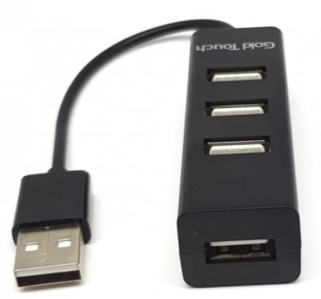 מפצל Gold Touch USB 2.0 4-Port