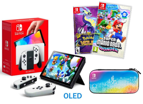 קונסולת Nintendo Switch OLED בחבילה מנצחת + מתנה לבחירה