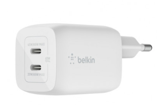 מטען כפול BELKIN 65W DUAL USB-C CHARGER