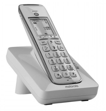 טלפון אלחוטי MOTOROLA CD201 לבן