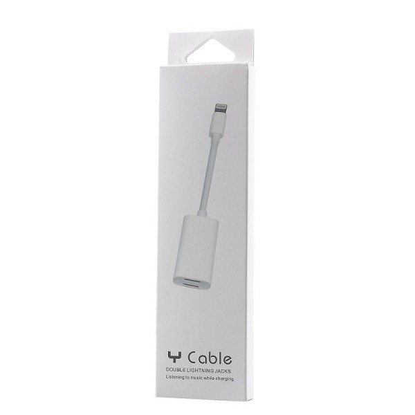 מתאם 2 ל 1 כבל לייטנינג Lightning Cable