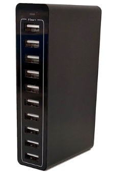 מטען HUB 10 Ports USB Home Charger 60W GOLD TOUCH