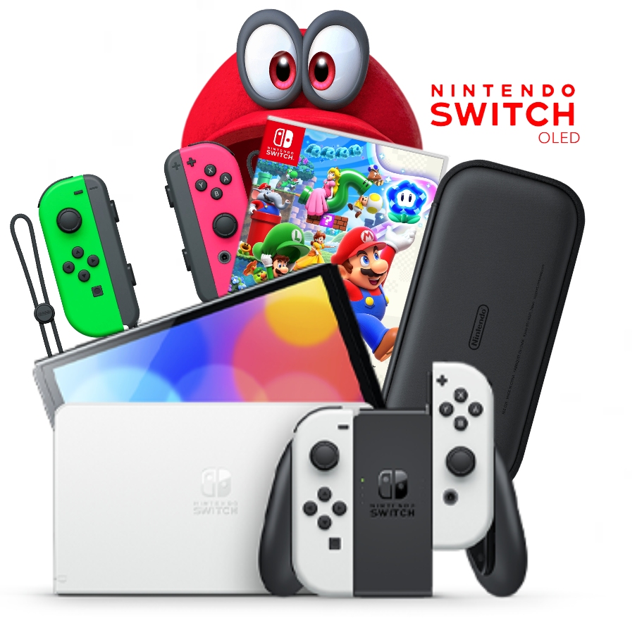 נינטנדו Nintendo Switch OLED בחבילת קיץ משפחתית