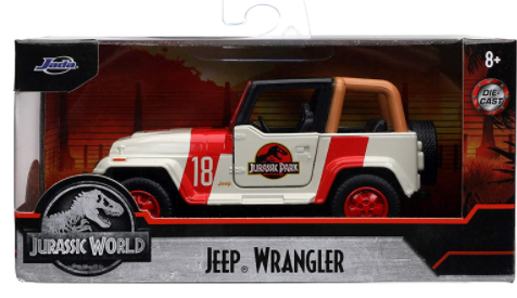 Jada Toys Jurassic World 1:32 Jeep Wrangler Die-cast Car, Toys for Kids and Adults