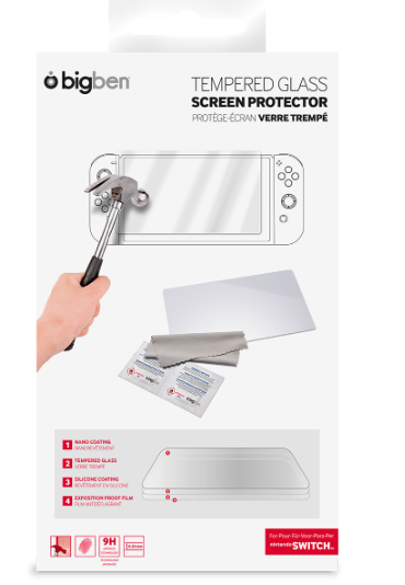 BIGBEN SCREEN PROTECTOR TEMPERED GLASS FOR NINTENDO SWITCH MINI - HARDWARE