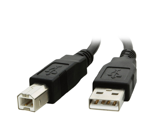 כבל מדפסת USB A-B באורך כ-1.8 מטרים