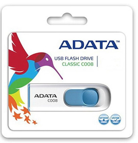 זכרון נייד ADATA C008 USB 2.0 Flash Drive AC008-64G-RWE