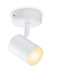 גוף תאורה חכם עם ראש ספוט מתכוונן WiZ smart Spots 1x5W B 27-65K