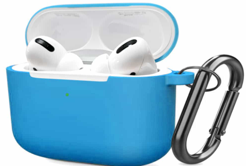 מגן סיליקון לאוזניות Airpods pro בצבע תכלת