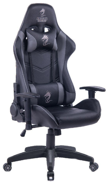 מושב גיימרים Dragon Olympus Chair צבע אפור שחור